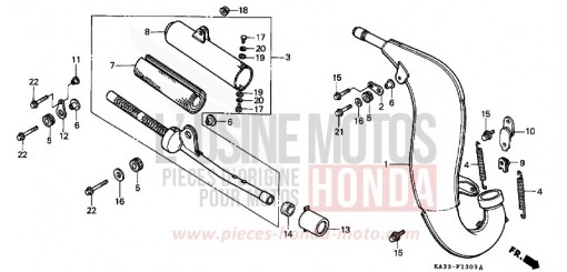 EXPANSION CHAMBER (4) CR125RH de 1987